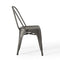 Modway EEI-3859-GME Promenade Bistro Dining Side Chair Set of 2, Gunmetal