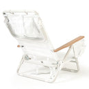 Business & Pleasure Co. Holiday Tommy Chairs - Set of 2 Reclining Backpack Beach Chairs - Antique White, 2-Pack