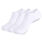 YUEDGE Pilates Socks with Grips for Women Non-Slip White Ankle Yoga Socks Grip Socks for Barre, Dance, Ballet, Workout with Arch Support Size 7-10