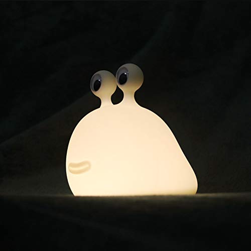 【MUID Original Authentic】 Slug Night Light, Nursery Squishy Lamp, Silicone Night Light for Breastfeeding, Cute Animal Bedside Lamp for Baby Kids Teens, Soft Nightlight with Touch Sensor for Bedroom