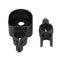 Cane Holder, Walking Stick Holder Crutches Stick Rack Bracket Accessories Rollator Mobility Aid Carrier Attachment for Elderly Walker Electric Wheelchair Users Drive Scooter Device