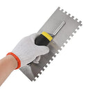 ZJNOTED 4 Piece Concrete Tools includes plastering trowel with SQ teeth plastering trowel with V teech 11” bricklaying trowel 6”pointing trowel