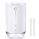 SMARTDEVIL Humidifiers 500ml for Bedroom, Small Desk Humidifier, USB Personal Desktop Humidifier for Bedroom, Office, Travel, Plants, Auto Shut-Off, 2 Mist Modes, Super Quiet, White