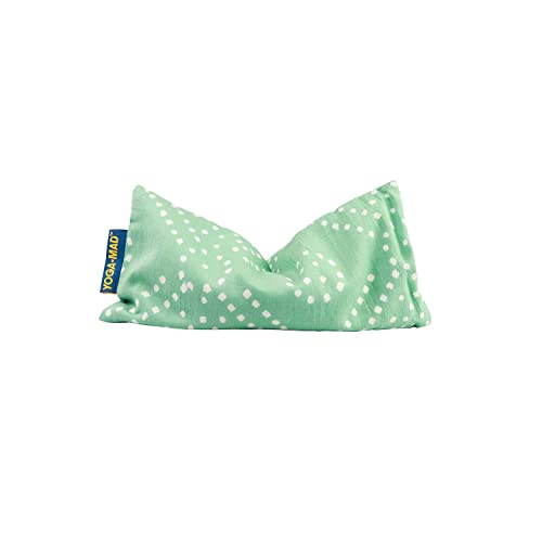 Yoga-Mad Unisex's Green Patterned Yoga Eye Pillows Linseed & Lavender, Pastel Diamond, Size