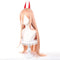 COSPLAZA Power Chainsaw Man Peach Orange Cosplay Wig + 2 Horns Women Girls Power Long Straight Anime Hair Wigs with Bangs+ Wig Cap