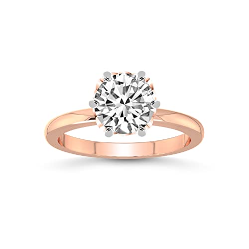 1 carat - 3 carat | IGI Certified Lab Grown Diamond Engagement Ring | 14K Or 18K in White, Yellow Or Rose Gold | Malissa Solitaire Lab Diamond Ring | FG-VS1-VS2 Quality Friendly Diamonds, 1 ct, Precious Metal, Diamond