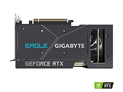 GIGABYTE GeForce RTX 3060 Eagle OC 12G (REV2.0) Graphics Card, 2X WINDFORCE Fans, 12GB 192-bit GDDR6, GV-N3060EAGLE OC-12GD REV2.0 Video Card