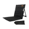 koolsoo Beach Chair with Back Support Foldable Chair Easy to Fold and Carry Beach Lounger Portable Stadium Chair Beach Floor Chair for Park Trekking, Black