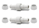 ATIE PoolSupplyTown 280 Hose Swivel and Hose Nut Kit Replace Polaris 280, 380, 180 Pool Cleaner Hose Swivel D20 and Hose Nut D15 (2 Pack)