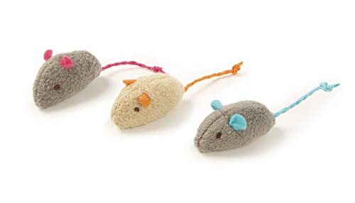 SmartyKat Skitter Critters Cat Toy Catnip Mice, 3/pkg