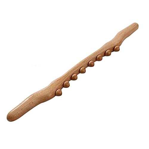 Wooden Gua Sha Tool for Body, Lymphatics Drainage Tool Guasha Wood Massage Stick for Neck & Back Pain Body Shaping Massager for Anticellulite