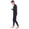 Thermal Underwear Sets for Men Long Johns Tops & Bottoms Insulated Long Sleeve Shirt and Pants Winter Warm Base Layer Black