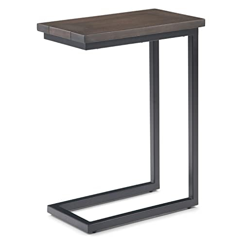 Simpli Home 3AXCSKY-09WB Skyler C Side End Table, Walnut Brown