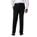 Haggar Men's Cool 18 Pro Classic Fit Flat Front Pant-Regular and Big & Tall Sizes, Black, 42W x 29L