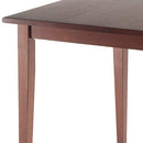 Winsome Wood Groveland Square Dining Table in Antique Walnut Finish