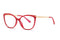 Blue Light Blocking Eyeglasses Women Square Computer Glasses Eyestrain Anti Blue Glasses Vintage Red Frame Eyeglasses