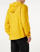 Helly Hansen Men's Standard Moss Hooded Waterproof Windproof Raincoat Jacket, 344 Essential Yellow, Medium