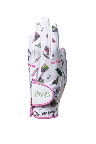 Glove It Women's Left Hand Golf Glove, Medium, Nine & Wine
