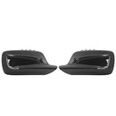 X AUTOHAUX 2Pcs Car Mirror Covering Cap Replacement for BMW E46 E65 E66 745i 750i 323Ci 325Ci 328Ci Carbon Fiber Pattern 51167074236,51167074235