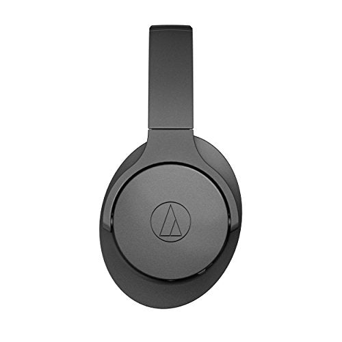 Audio Technica ATH-ANC700BTBK QuietPoint Active Noise Cancelling Bluetooth Wireless Headphones - Over-Ear - 40 mm Drivers - 40 Hour Rechargable Battery - Includes Charging Cable, Audo Cable and Travel Pouch (Black)