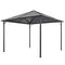 vidaXL Outdoor Gazebo with UV-Resistant Roof, Rust-Resistant Aluminium and Steel Frame, Elegant Design, 3x3 m Black