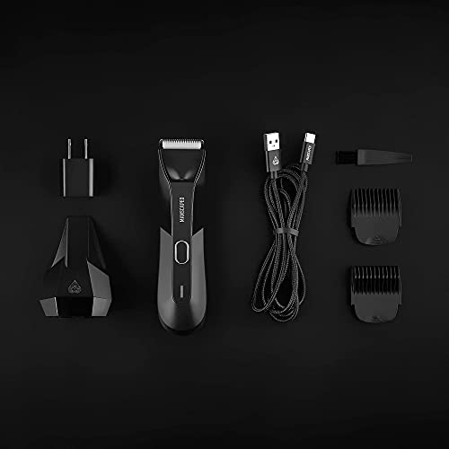 MANSCAPED™ The Lawn Mower™ 4.0, Electric Groin Hair Trimmer, Replaceable SkinSafe™ Ceramic Blade Heads, Waterproof Wet/Dry Clippers, Rechargeable, Wireless Charging, Male Hygiene Grooming Razor