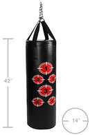 BalanceFrom Workout MMA 70 Pound Heavy Boxing Punching Bag with Chains