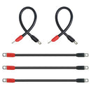 OXTOUF DS Golf Cart Battery Cable Set for Club Car 36V/48V Golf Buggies, 4 AMG Heavy Duty Flexible Battery Cables with Cast Plastic Wrapped Lugs, Durable and Easy to Bend, 5 Pcs