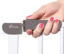 Dreambaby Ava Slimline Baby Safety Gate - Secure & Extendable Pressure Mounted Gate for Stairs and Dogs - 61-68cm Wide & 76cm Tall - White