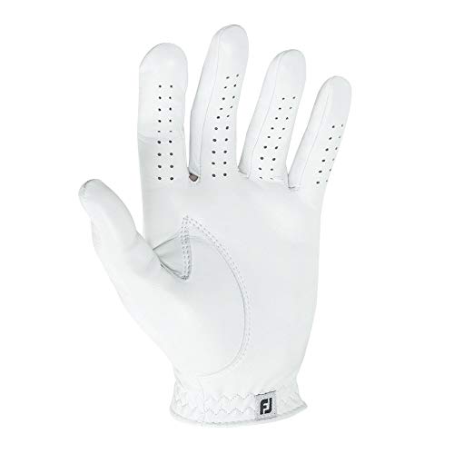 FootJoy Men's Contour FLX Golf Glove, Pearl, Medium, Worn on Right Hand