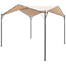 vidaXL Steel Gazebo Pavilion - Durable and Water-Resistant Outdoor Tent Canopy, Beige - Ideal for Parties, Camping, BBQ - Easy Assembly 3x3m