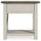 Signature Design by Ashley Bolanburg Farmhouse Chair Side End Table, Light Brown & Whitewash