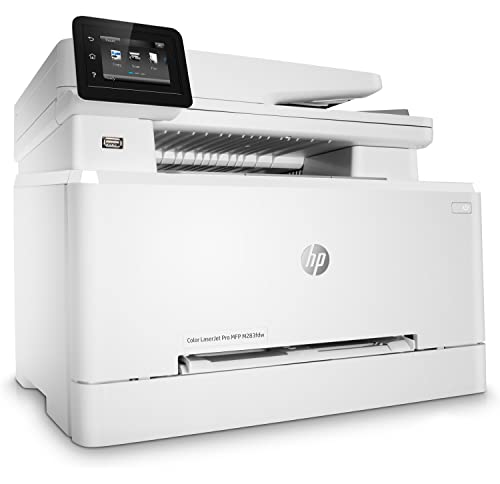 HP Color LaserJet Pro MFP M283FDW, Wireless/USB 2.0, Fast 2 Sided Printing, 12PPM, A4 Printer, Small Office/Home Office Printer, Grey (7KW75A)