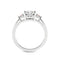 1 Carat - 3 Carat | IGI Certified Lab Grown Diamond Engagement Ring For Women | 14K Or 18K in White, Yellow Or Rose Gold | Lab Created Synthia Three Stone Diamond Engagement Ring | FG-VS1-VS2 Quality Friendly Diamonds Engagement Ring, 3.22 ct, Metal, Diam