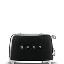 Smeg TSF03BLUK 4 Slice Toaster, Extra Wide Slots, 3 pre set programmes, Black