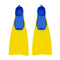 JEORGE Long Blade Swimming Snorkelling Fins, Unisex Blue/Yellow. (M)