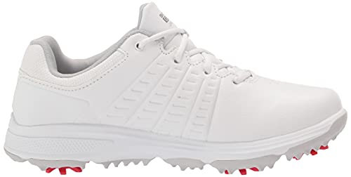 Skechers Women's Go Jasmine Spiked Waterproof Golf Shoe, White, 5.5 US