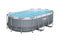 Bestway Power Steel 14' x 8'2" x 39.5" Oval Above Ground Pool Set | Includes 530gal Filter Pump, Ladder, ChemConnect Dispener