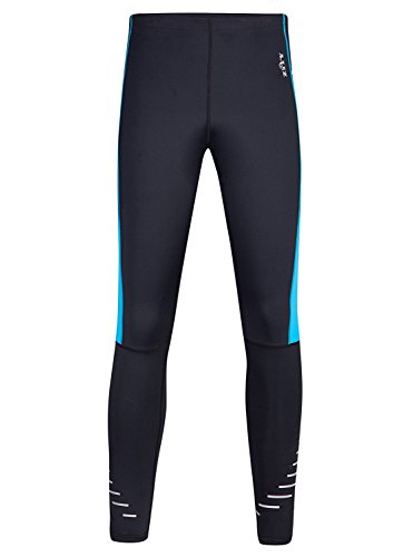 ZITY Mens Surfing Tights Wetsuit Pants Diving Swimming Stretch Jammer Leggings Blue M