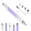 Penyeah Stylus Pen for iPad/iPhone/Android (4 in 1),Universal Touch Screen Disc Tip/Mesh & Rubber Tip Stylist Pen for All Capacitive Phones/Tablets/Laptops-Dream Purple