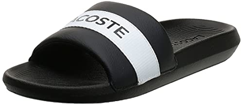 Lacoste Women's Croco 0721 1 CFA Slide, Black, US 8