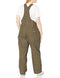 Dickies womens Women's Relaxed Fit Bib Overalls, Rinsed Moss Green, Small