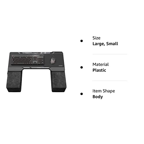 Couchmaster CYCON² Black Edition - Couch Gaming Desk for Mouse & Keyboard (for PC, PS4/5, Xbox One/Series X), Ergonomic lapdesk for Couch & Bed