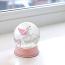 Unicorn Snow Globe for Girls, 100MM Pink Glitter Glass Snow Globes for Kids Women Adults Home Decor Birthday Gift