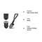 CO-Z Mini Folding Shovel High Carbon Steel, Portable Lightweight Outdoor Tactical Survival Foldable Mini Shovel, Entrenching Tool, Camping, Hiking, Digging, Backpacking, Car Emergency