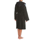 ARENA Unisex Core Soft Robe Bathrobe, Black/White, Large