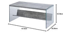 Convenience Concepts SoHo Coffee Table, Faux Birch/Glass