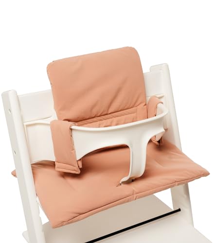 SA ACCESSORIES Cushion Compatible with Stokke Tripp Trapp - Waterproof Soft Seat Cushion for Infants, Babies & Toddlers - High Chair Accessories, Easy to Install, Easy to Clean – Peach