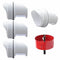 Chicken Feeder Poultry Pro Feeder DIY Port PVC Gravity Fed Chicken Feeder