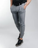 Primo Golf Jogger, Lightweight Four-Way Stretch Golf Pant, 4 Pockets, Inner Gel Waistband, Elastic Zipper Ankles, Light Gray, 30W x 26L Short